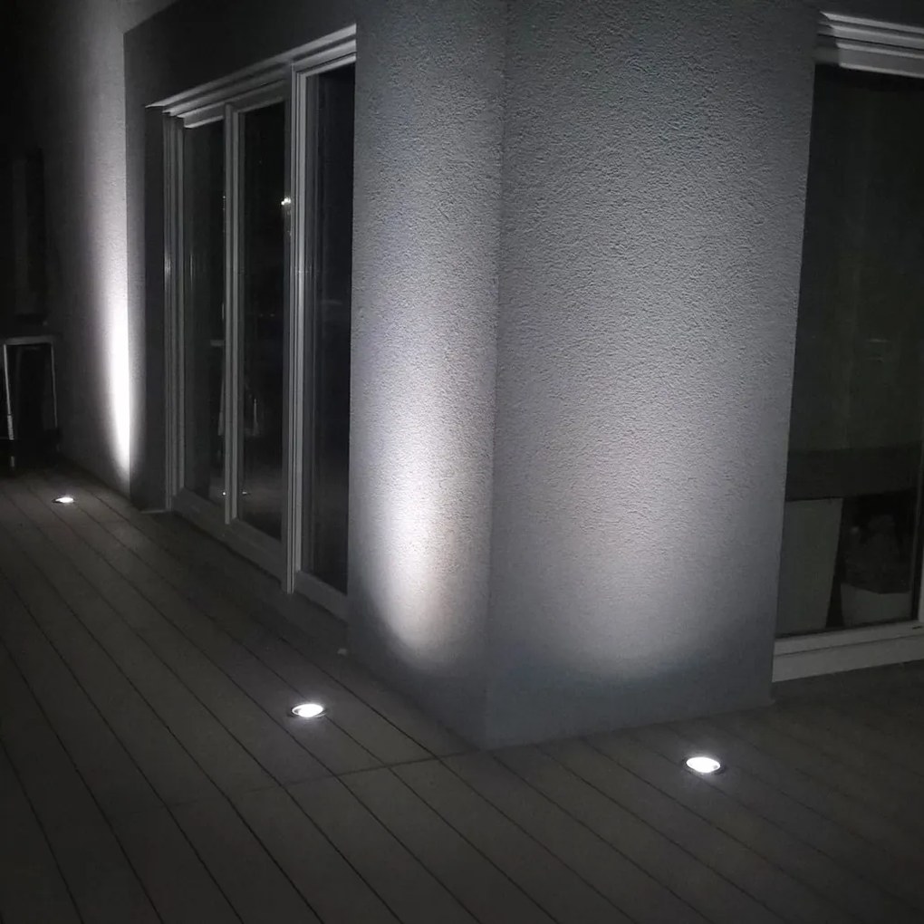 Conjunto de 5 projetores de exterior em aço inoxidável IP65 - Delux