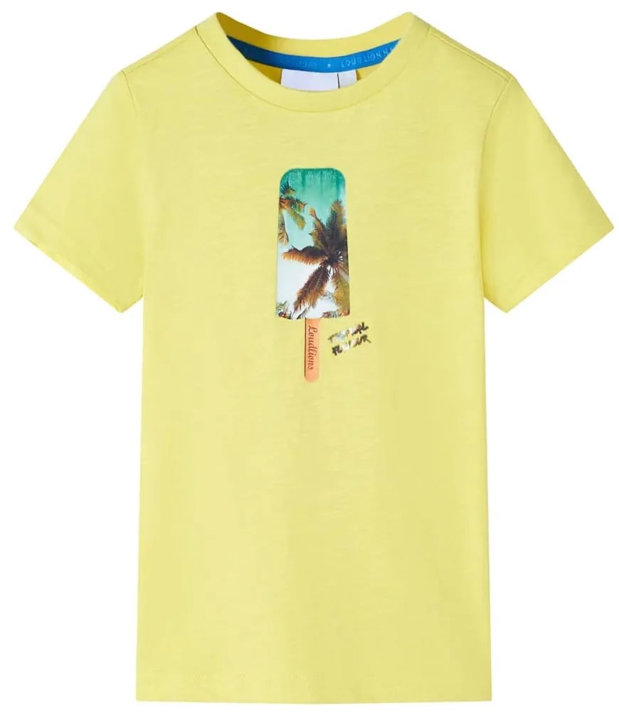 T-shirt de criança amarelo 128