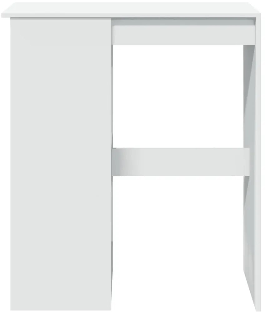 Mesa de bar com prateleiras derivados de madeira branco