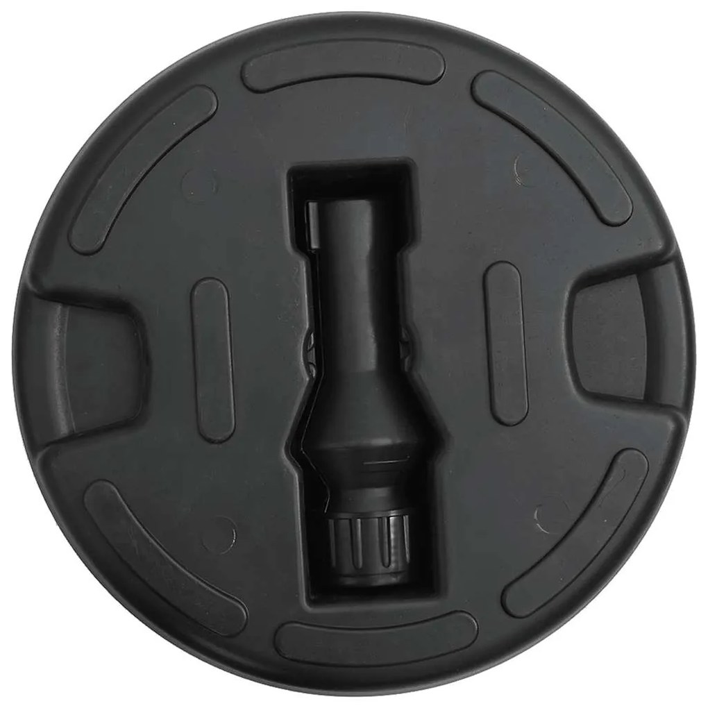 Base para guarda-sol com areia/água 15 L preto