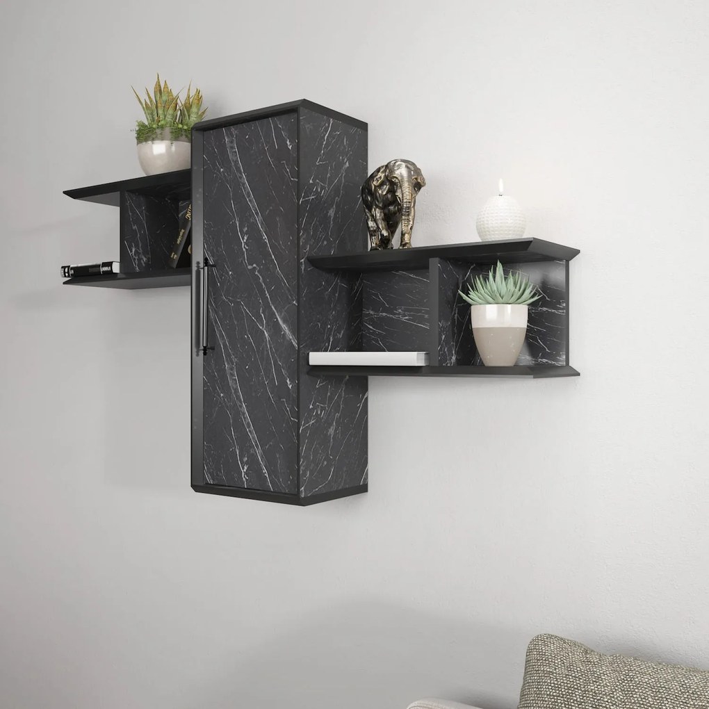 Prateleira de Parede Olida – Preto – 118,6 cm x 35 cm x 51,8 cm