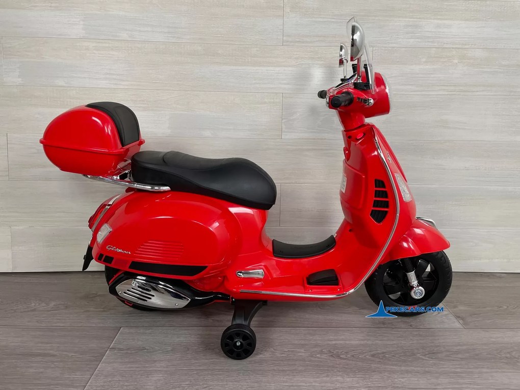 Mota elétrica para crianças Vespa GTS-S 12V Vermelha