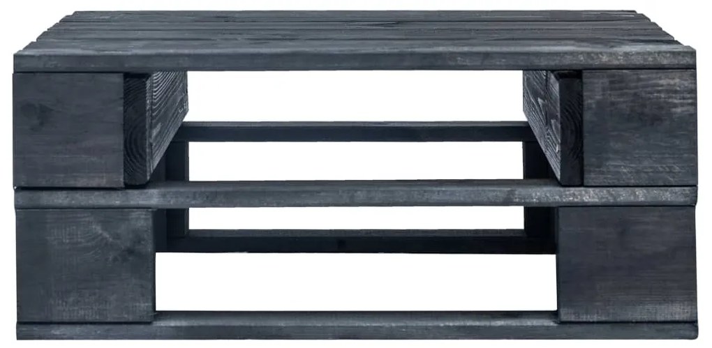 Otomana de paletes para jardim pinho impregnado a preto