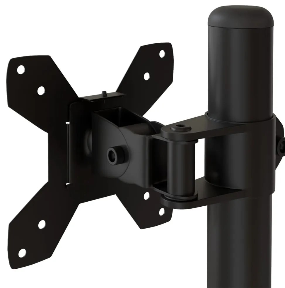 Suporte duplo para monitor VESA 75/100 mm aço preto