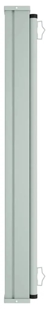 Toldo lateral retrátil para pátio 160x600 cm vermelho