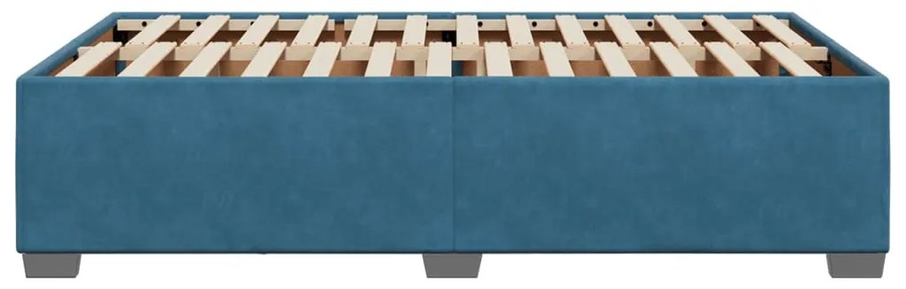 Estrutura de cama 120x200 cm veludo azul