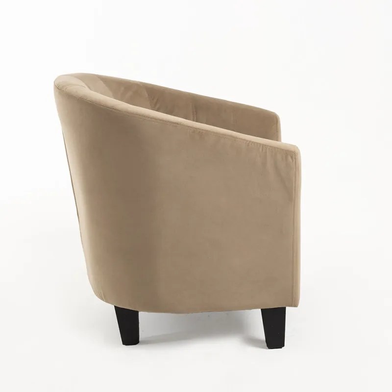 Cadeirão Kanapi Veludo - Taupe