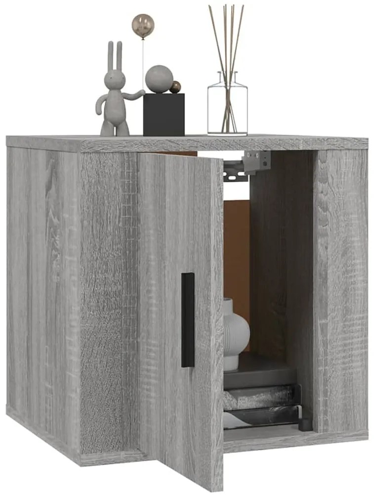 Móvel de TV de parede 40x34,5x40 cm cinzento sonoma