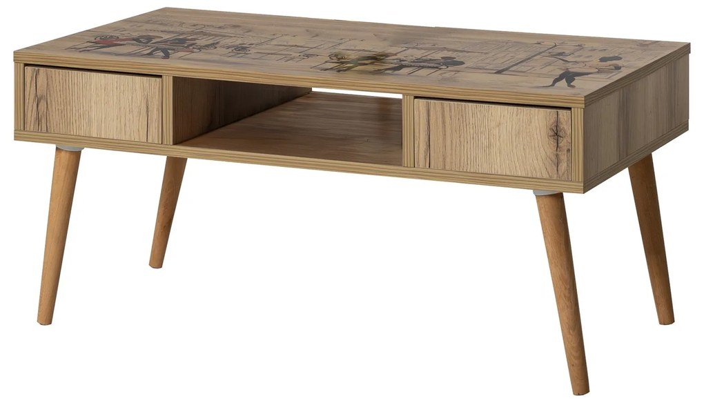 Mesa de Centro Broadway – Pinho Atlântico – 97x45x55 cm