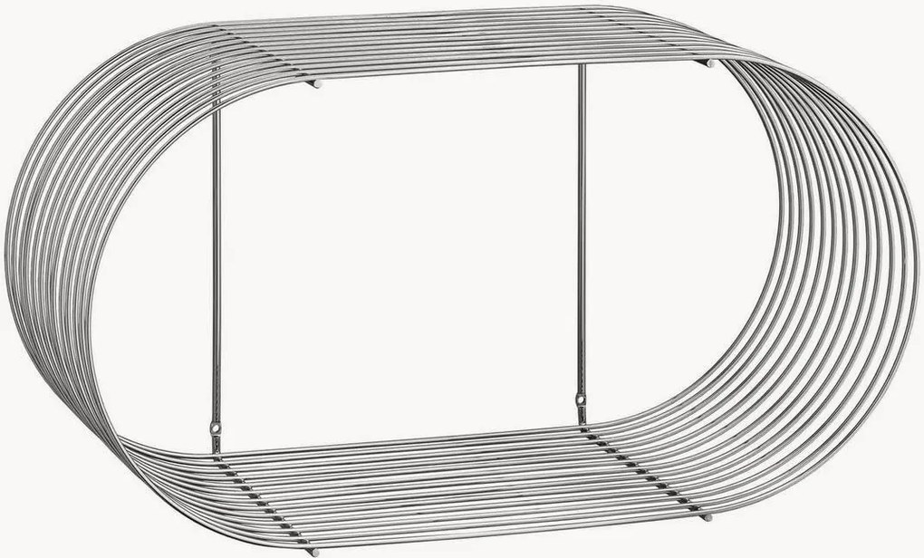Estante de parede em metal Curva