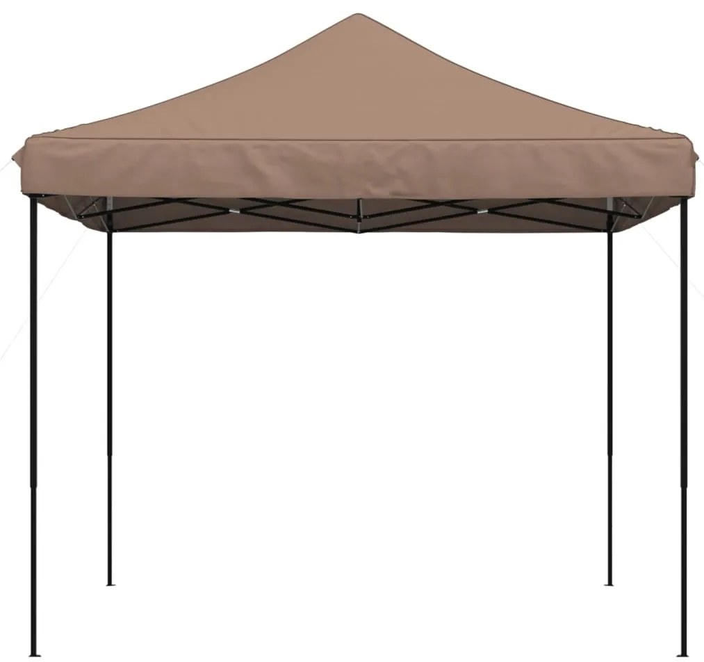 Tenda para festas pop-up dobrável 292x292x315 cm castanho
