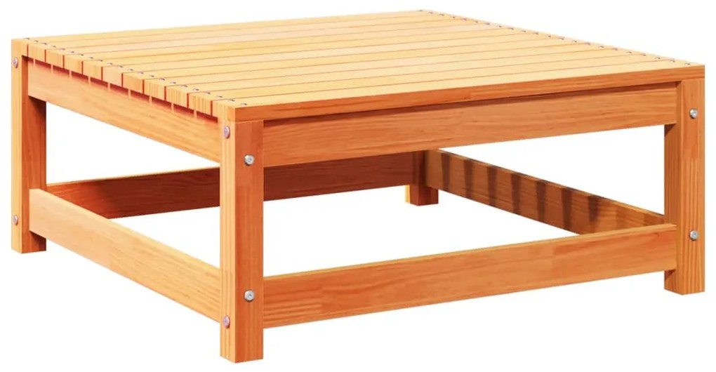 7pcs conj. sofás jardim c/ almofadões pinho maciço castanho mel