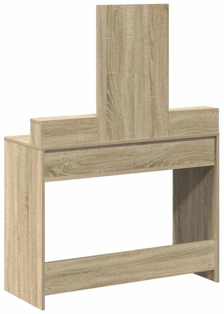 Mesa de Maquilhagem com Gavetas Carvalho Sonoma 100x41x140 cm