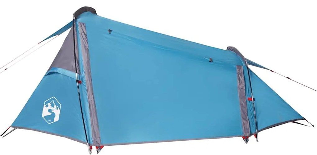 Tenda de campismo túnel para 2 pessoas impermeável azul