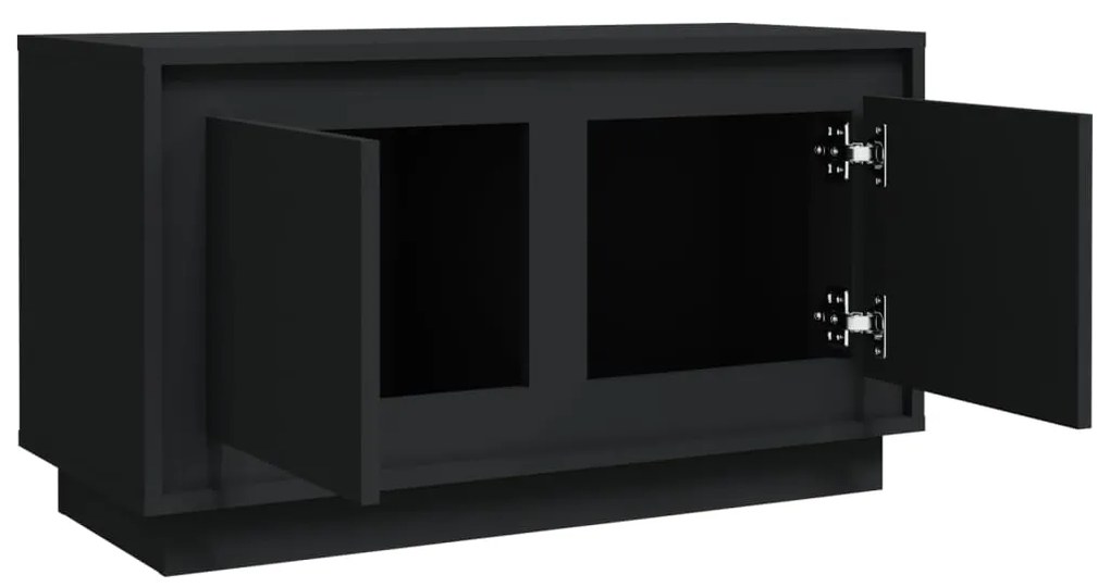 Móvel de TV 80x35x45 cm derivados de madeira preto