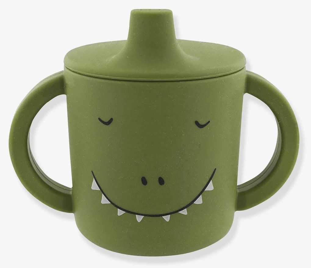 Copo de aprendizagem em silicone, TRIXIE Animal verde