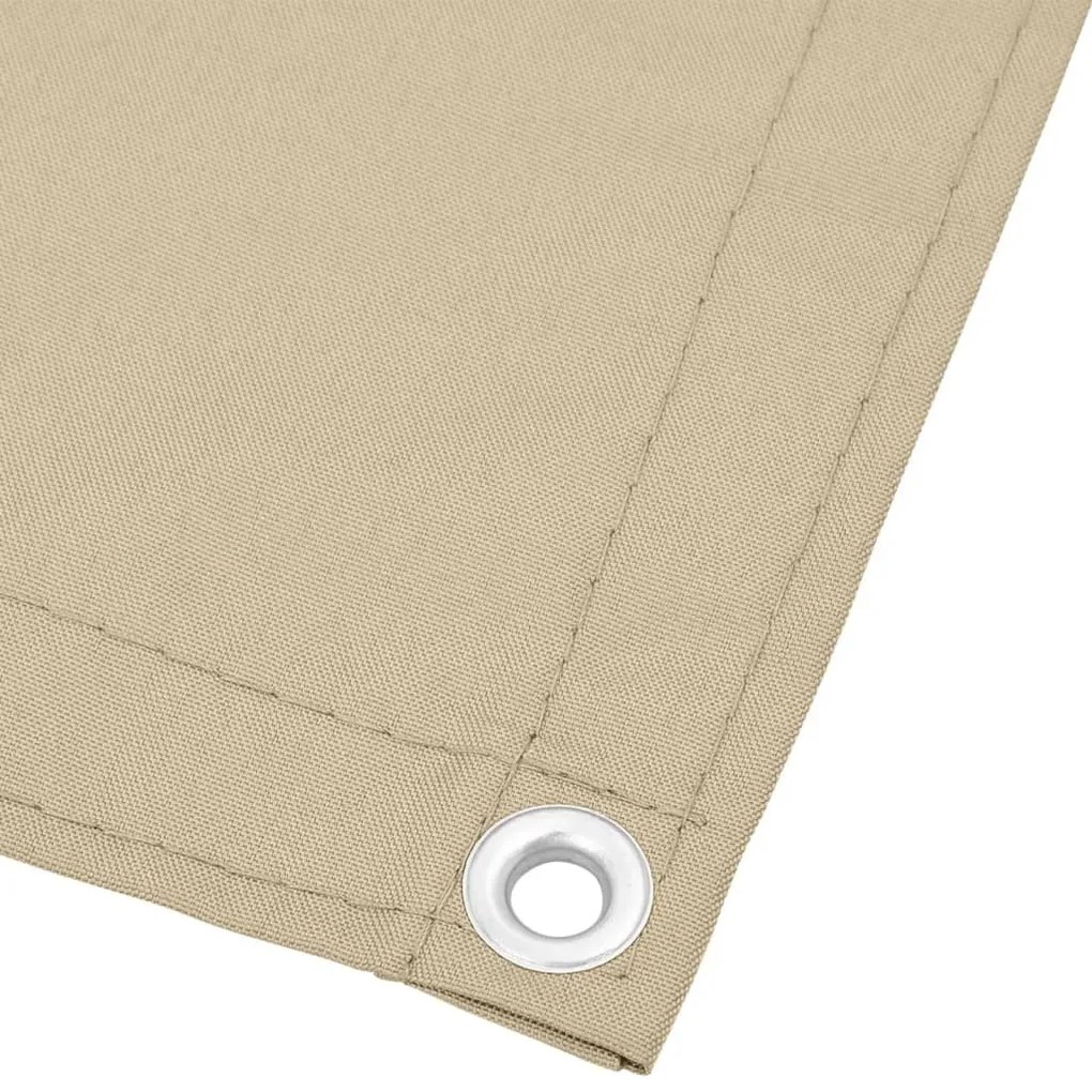 Tela de varanda 75x800 cm 100% poliéster oxford bege