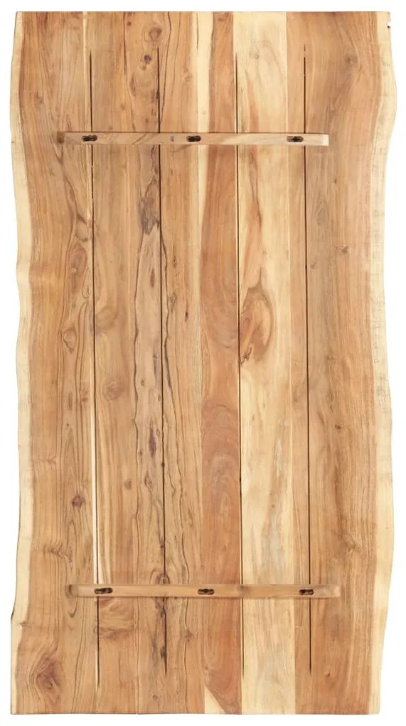 Tampo de mesa 118x(50-60)x3,8 cm madeira de acácia maciça