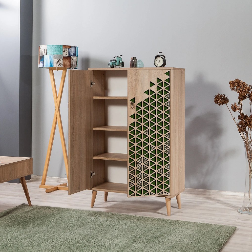 Armário Multiuso Multibox – Carvalho Sonoma – 80x127x36 cm