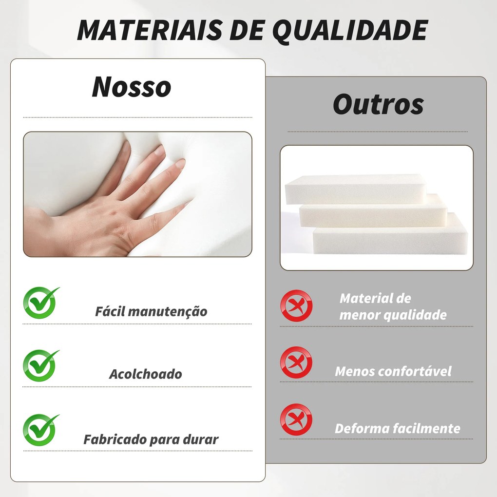 Poltrona de Sala de Estar Estofada em PU com Estrutura de Madeira Almofadas Acolchoadas Poltrona de Leitura 63,5x83x105 cm Castanho