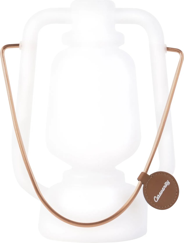 Candeeiro de mesa branco efeito chama 22 cm - Storm Mini