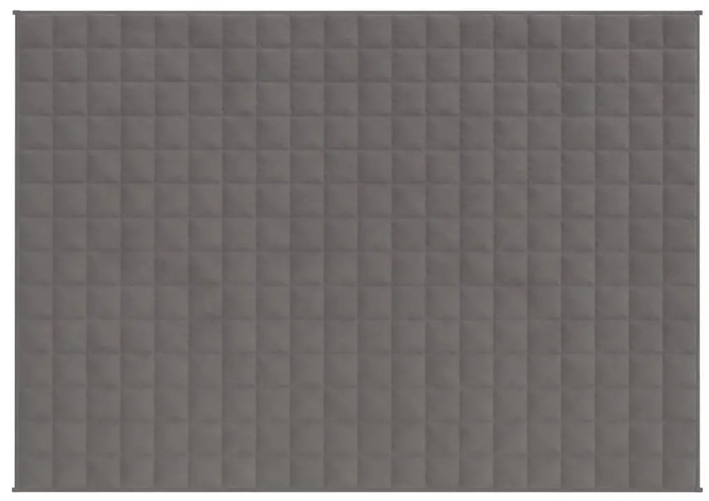 Manta pesada 11 kg 152x203 cm tecido cinzento