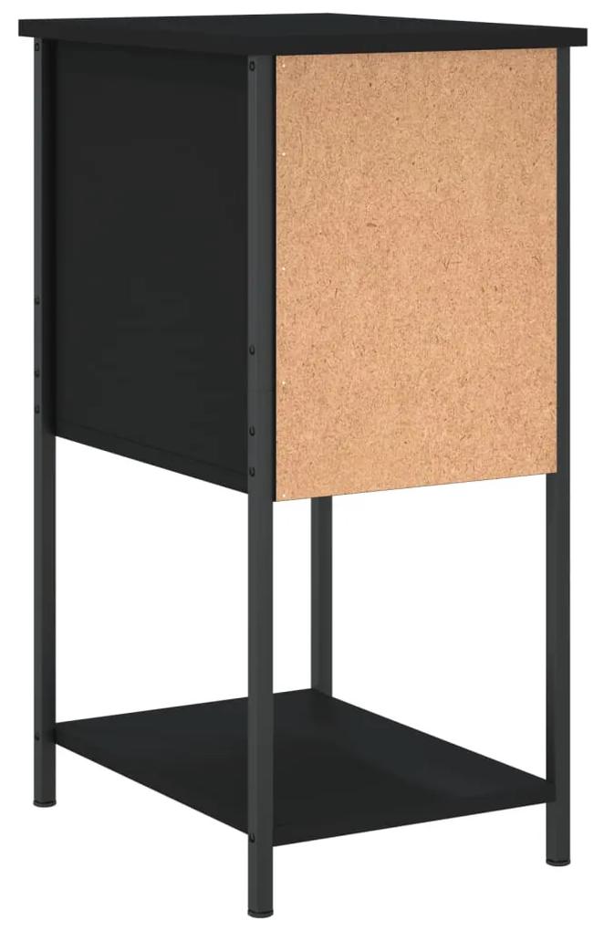 Mesa de cabeceira 32x42x70 cm derivados de madeira preto