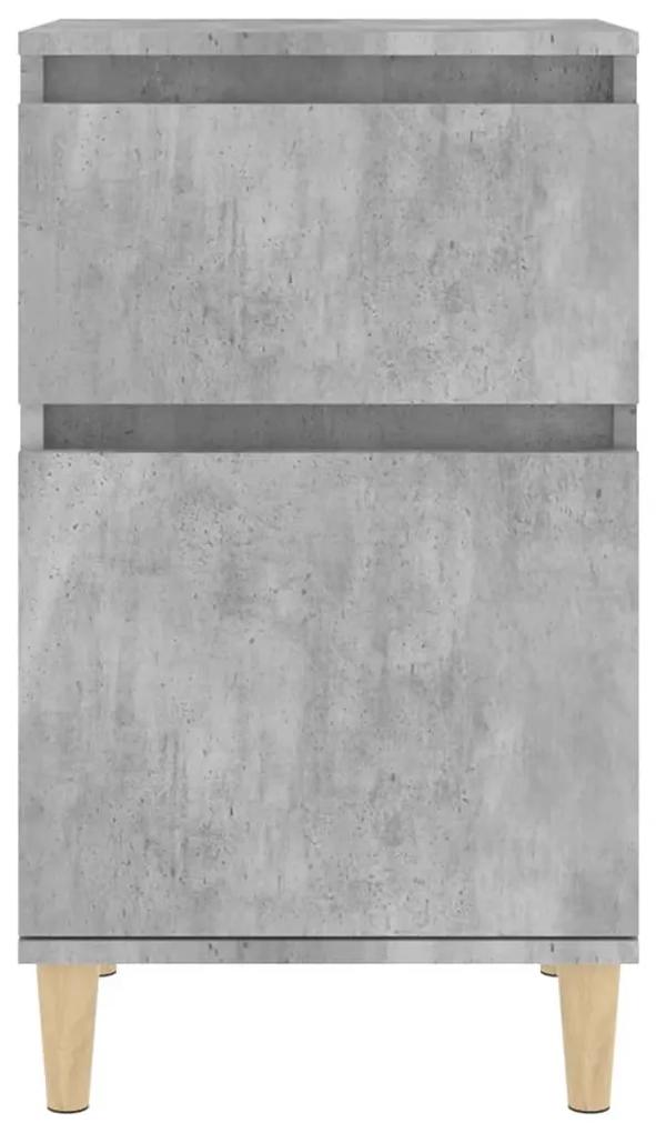 Mesas de cabeceira 2 pcs 40x35x70 cm cinzento cimento