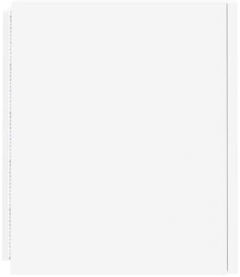 Móvel de parede para TV com luzes LED 40,5x35x40 cm branco