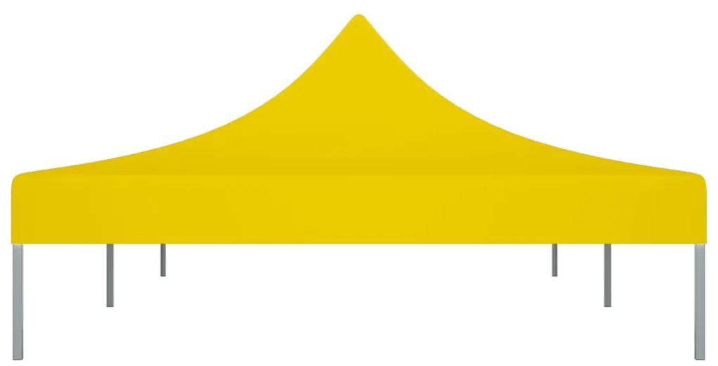 Teto para tenda de festas 6x3 m 270 g/m² amarelo