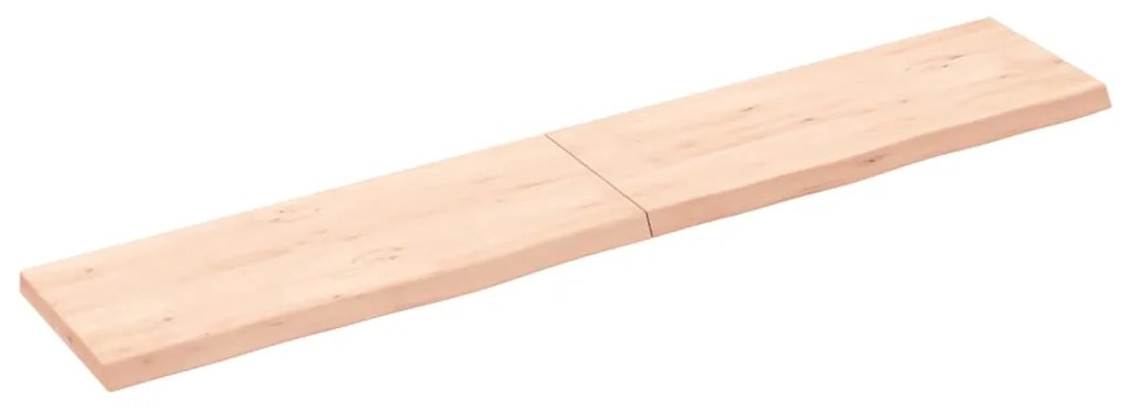 vidaXL Prateleira de parede 160x30x(2-4)cm carvalho maciço não tratado