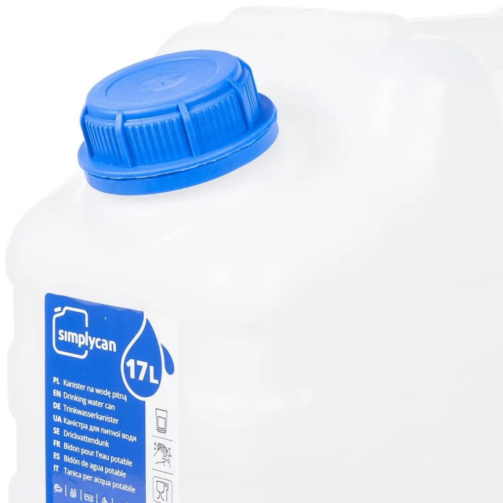 Recipiente de água com torneira transparente 15 L plástico