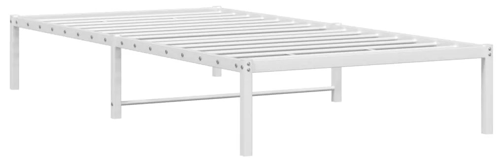 Estrutura de cama 100x190 cm metal branco