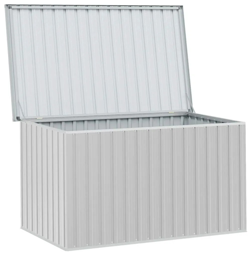 Caixa de arrumação para jardim 171x99x93 cm cinzento