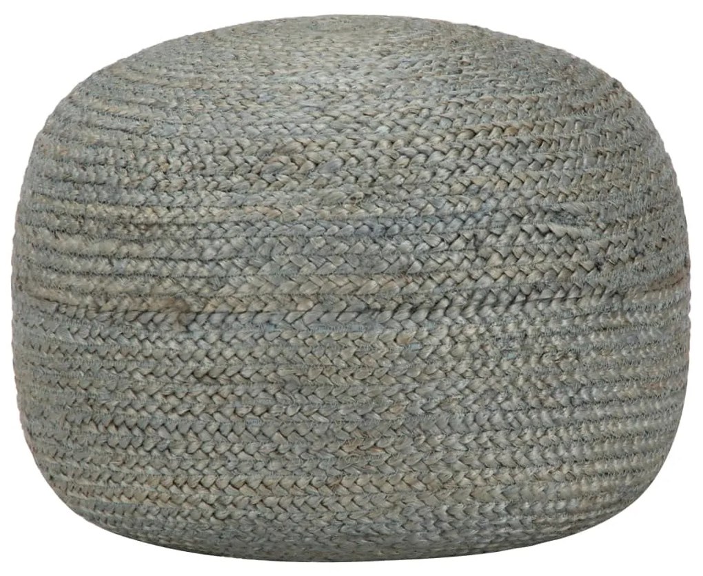 vidaXL Pufe artesanal 45x30 cm juta verde azeitona