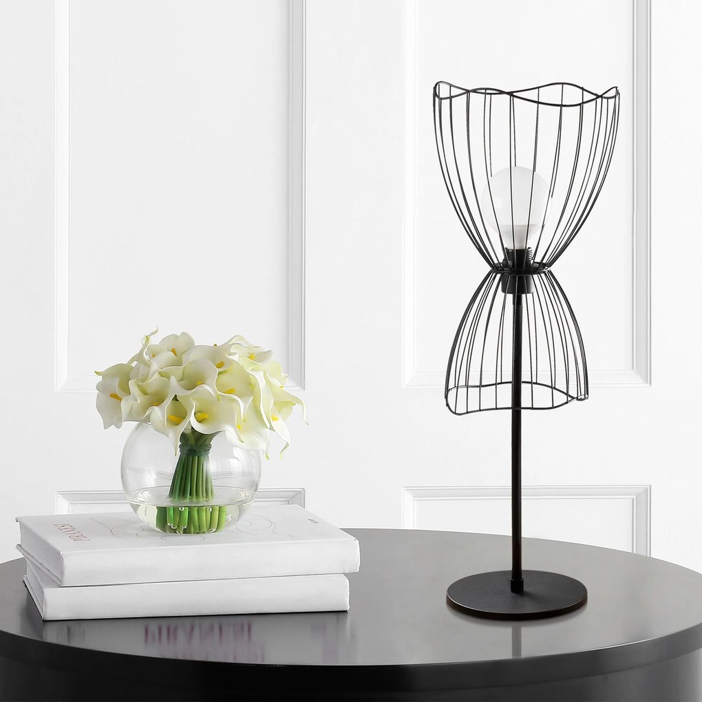 Candeeiro de Mesa Zeyno – Preto – 25 x 25 cm