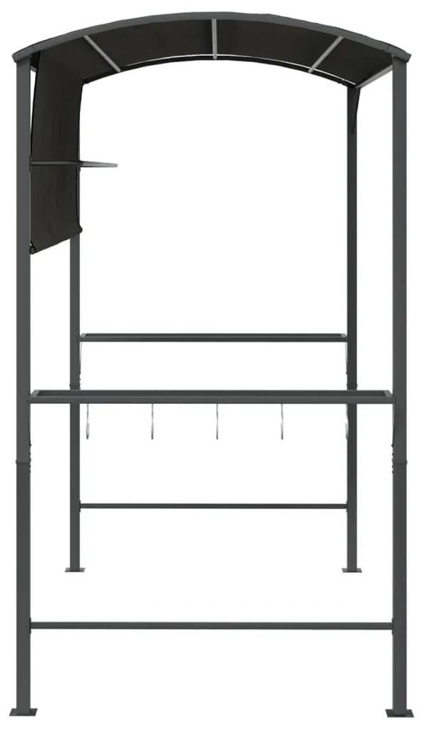 Gazebo com toldo 220x110x200 cm antracite