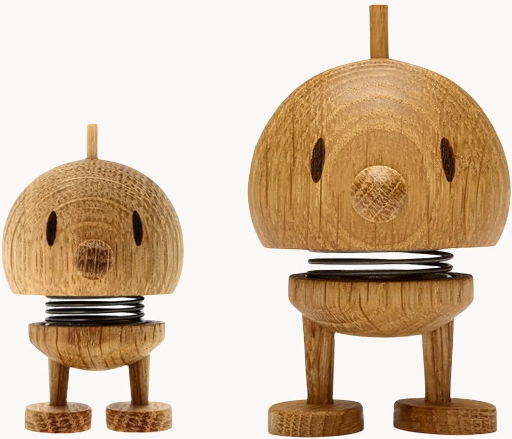 Objetos decorativos em madeira de carvalho Bumble, conjunto de 2