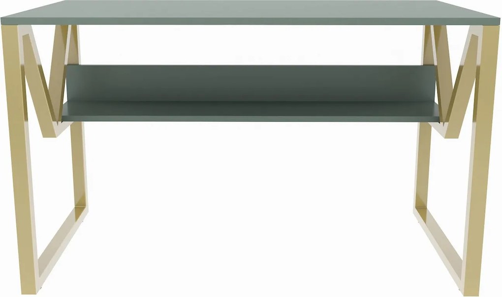 Secretária Lona – Verde Dourado – 120x72,8x60 cm