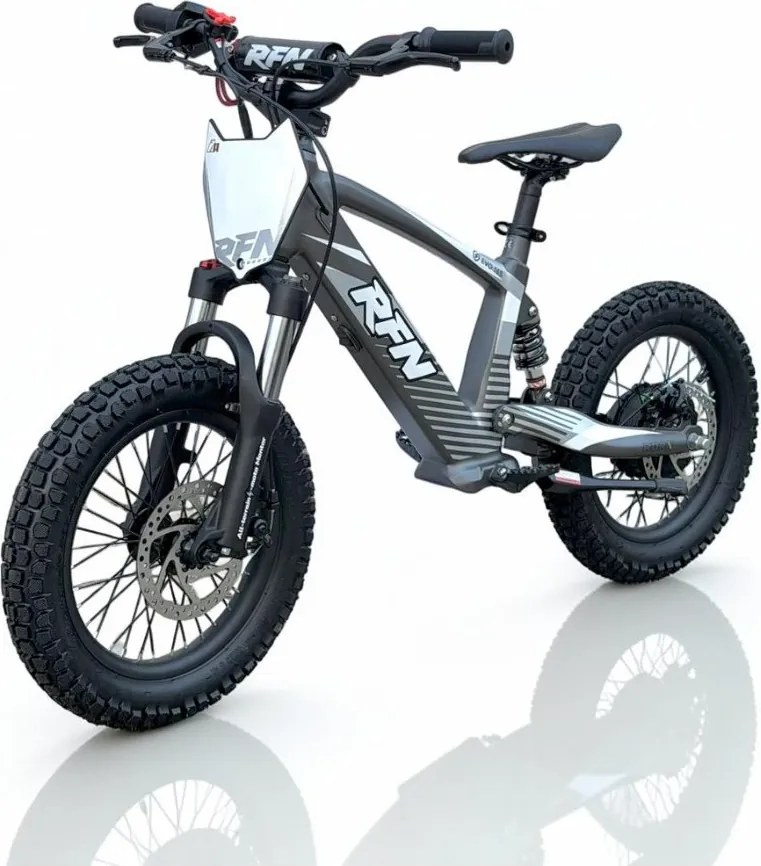 Bicicleta elétrica infantil 350W 16" Roan RXF Evo-S Cinzenta
