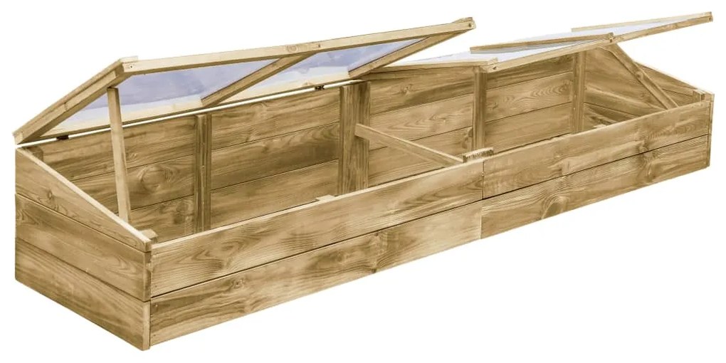 Estufas 2 pcs 200x50x35 cm madeira de pinho impregnada