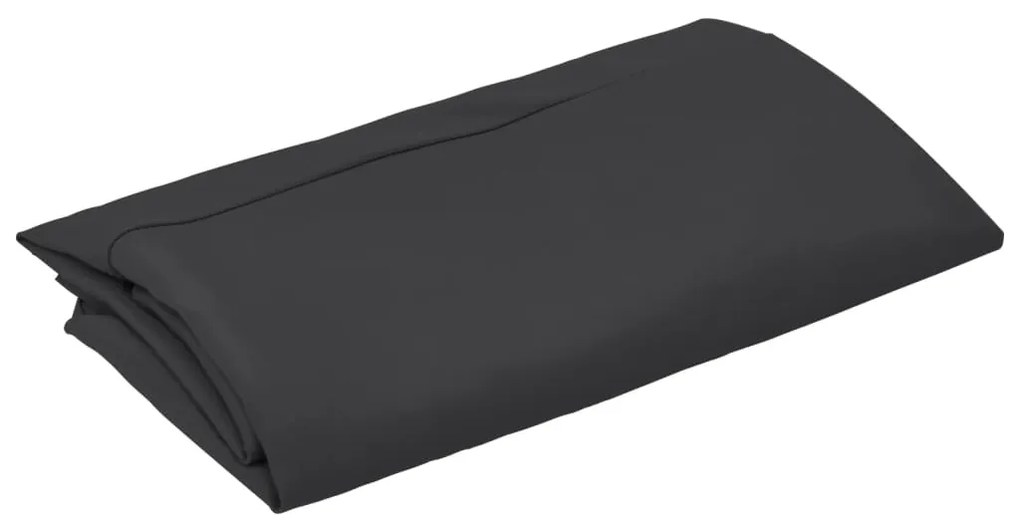 Tecido de substituição p/ guarda-sol cantilever 350 cm preto