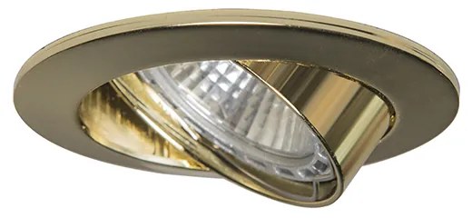 Foco embutido inteligente dourado inclinável Incl. Wifi GU10 - Edu