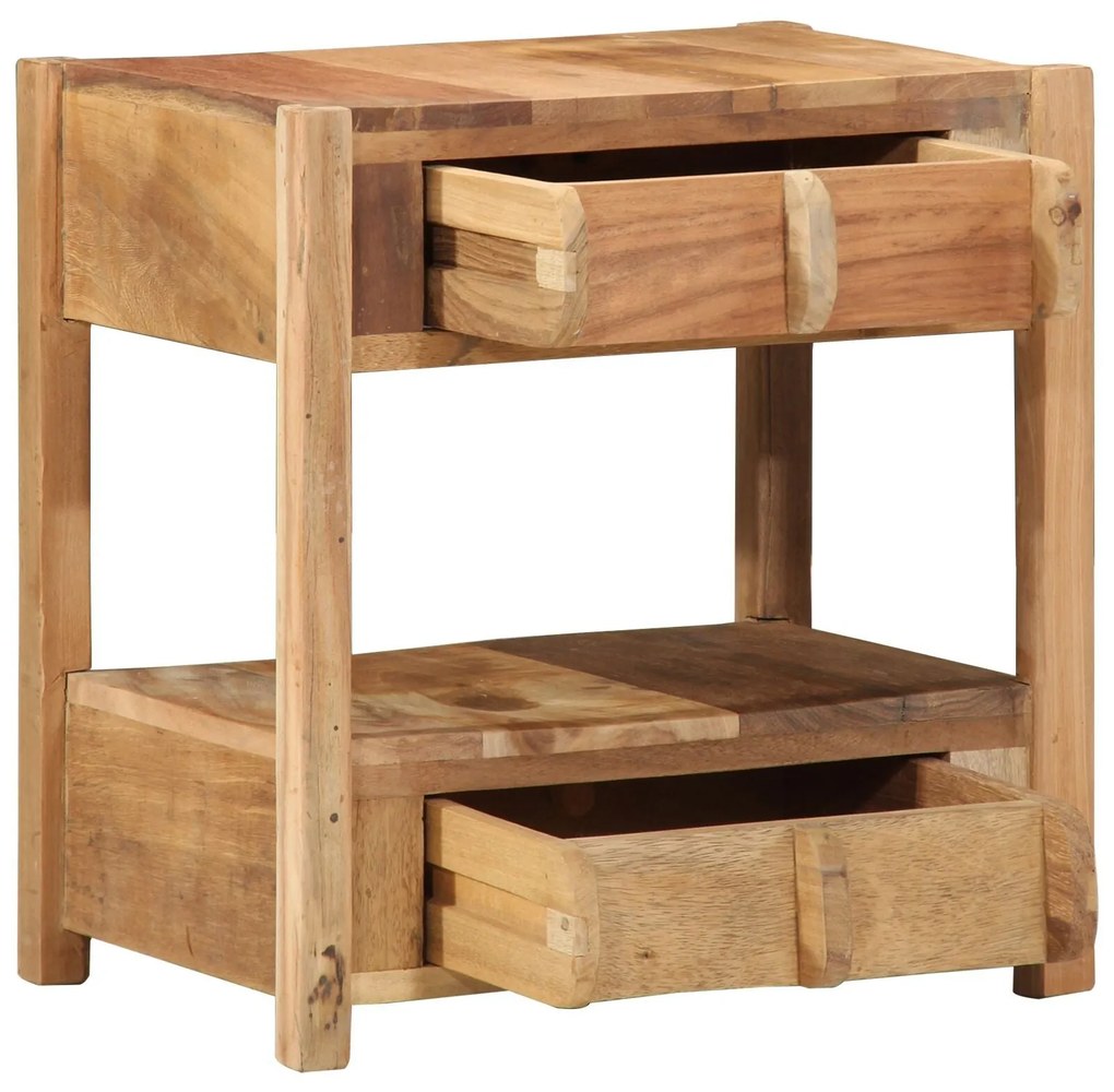 Mesa de Apoio vidaXL 43x32x46 cm Madeira Sólida Reclamada