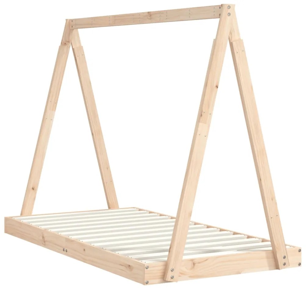 Estrutura de cama infantil 80x160 cm pinho maciço