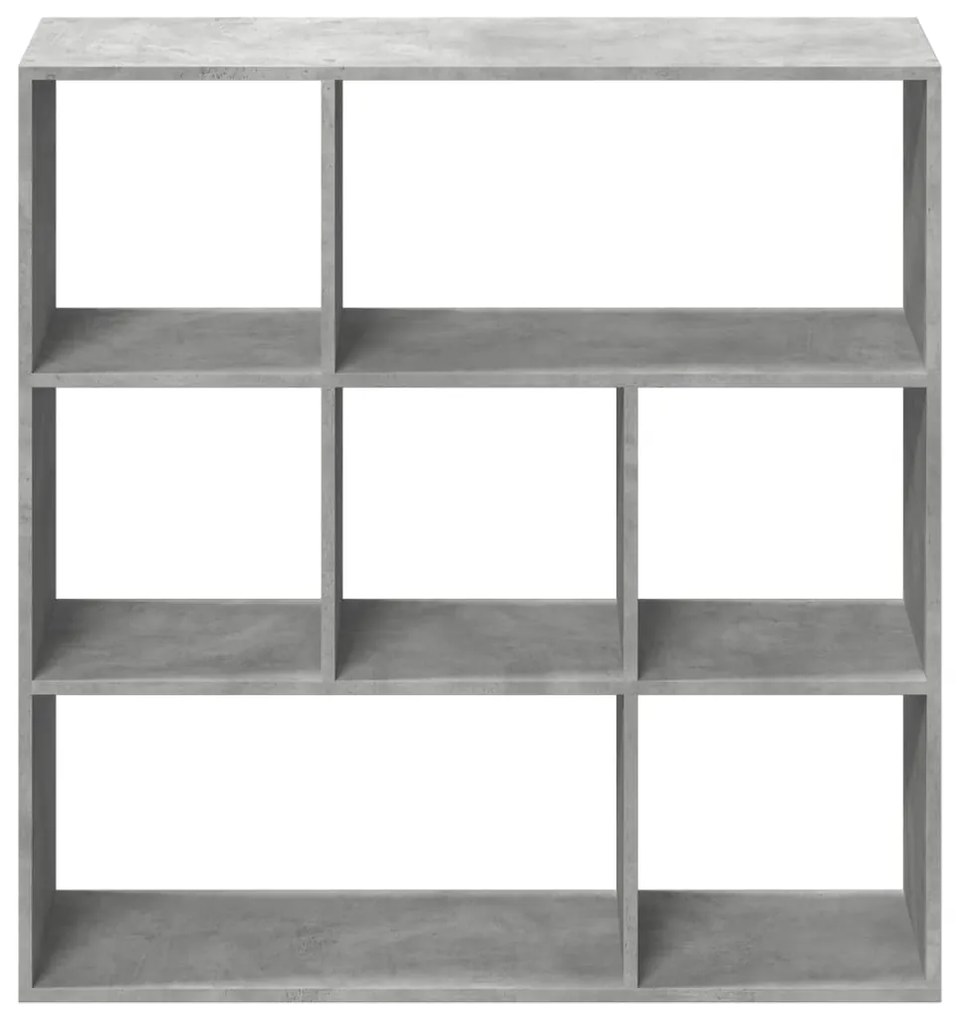 Estante divisória 102x29x103,5 cm deriv. madeira cinza cimento