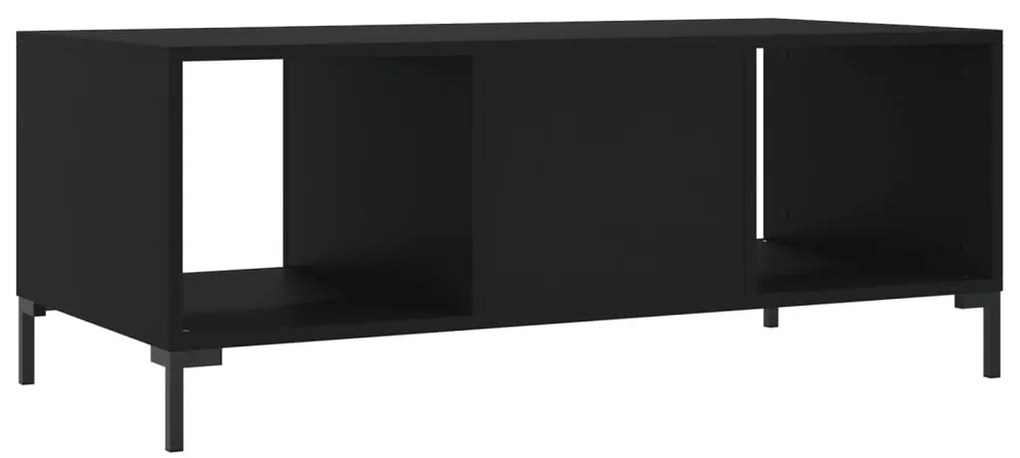 Mesa de centro 102x50x40 cm madeira processada preto