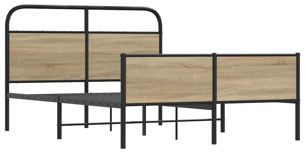 Estrutura cama s/ colchão derivados de madeira carvalho sonoma