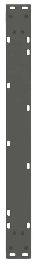 Pés para mesa de jantar em forma de V, 3 peças, antracite, 80x(72-73,3