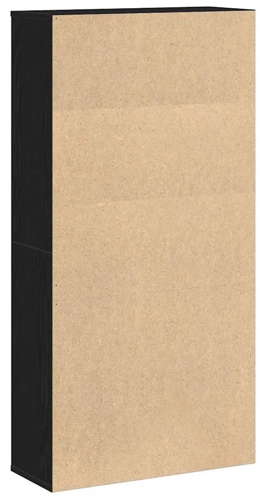 Estante 60x24x120 cm derivados de madeira carvalho preto